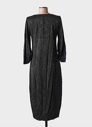 Rochie midi mâneci lungi mâneci lungi negru ELSEWHERE femeie