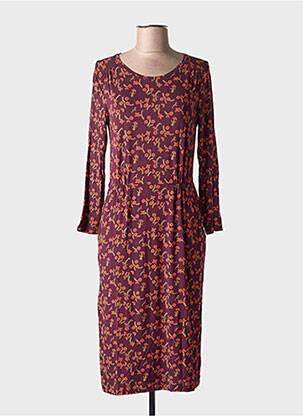 Rochie midi imprimeu floral mâneci lungi violet WHITE STUFF femeie