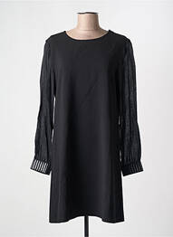 Rochie midi mâneci lungi mâneci lungi negru SEMIOLOGY femme