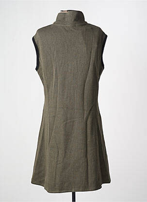 Rochie midi mâneci scurte mâneci scurte verde SEMIOLOGY femeie