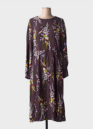 Rochie midi imprimeu floral mâneci lungi violet WHITE STUFF femeie