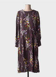 Rochie midi imprimeu floral mâneci lungi violet WHITE STUFF femeie