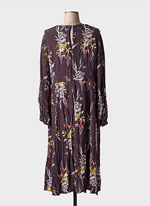 Rochie midi imprimeu floral mâneci lungi violet WHITE STUFF femeie