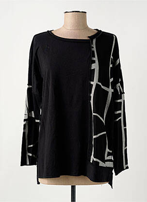 Tricou mâneci 3/4 mâneci 3/4 negru OZAI N KU femeie
