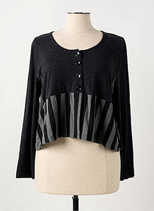 Vestă cu mâneci lungi gri G!OZE femeie