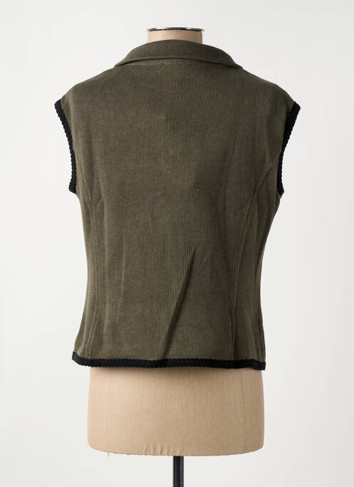 Vestă fără mâneci verde SEMIOLOGY femeie