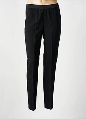 Pantalon slim talie elastică mărime normală negru NICE THINGS femeie