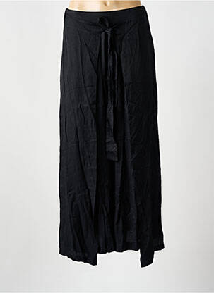 Pantalon larg țesătură poplin mărime normală negru LOTUS EATERS femeie