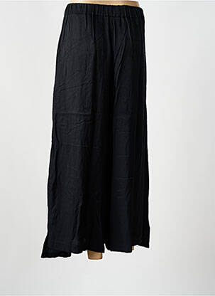 Pantalon larg țesătură poplin mărime normală negru LOTUS EATERS femeie