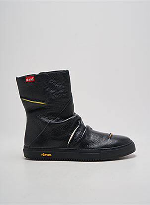 Botine/ghete material neted toc plat până la 3 cm negru CLAMP femeie