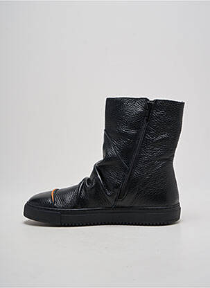 Botine/ghete material neted toc plat până la 3 cm negru CLAMP femeie