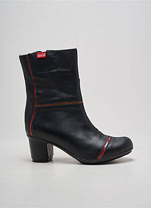 Botine/ghete material neted toc de 4 la 6 cm negru CLAMP femeie