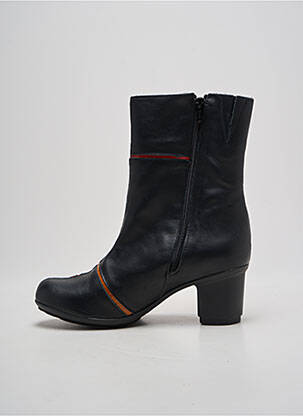 Botine/ghete material neted toc de 4 la 6 cm negru CLAMP femeie