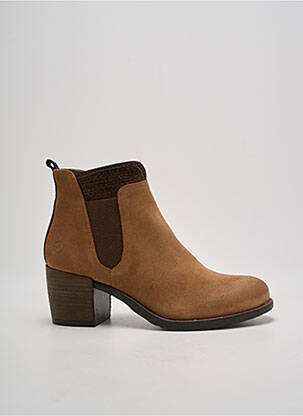 Botine/ghete cubanez toc de 4 la 6 cm maro CASTA femeie