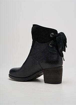 Botine/ghete material neted toc de 4 la 6 cm negru CASTA femeie