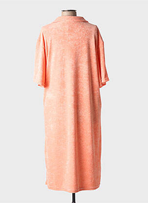 Rochie midi mâneci scurte mâneci scurte portocaliu GG LUXE femeie