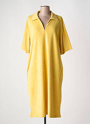 Rochie midi galben GG LUXE femeie