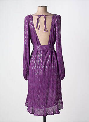 Rochie scurtă mâneci lungi mâneci lungi violet SUNDRESS femeie