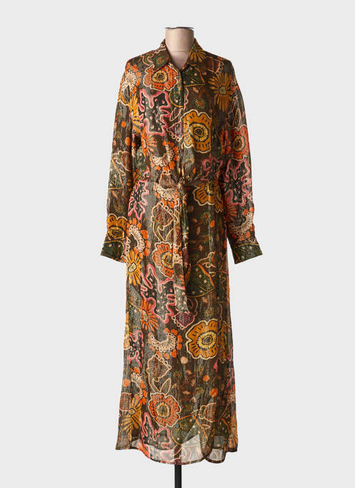 Rochie lungă maro SUNDRESS femeie