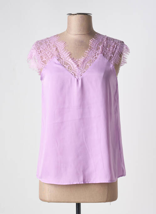 Top violet EXQUISS'S femeie