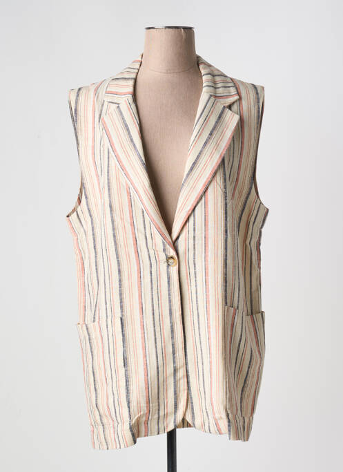 Vestă fără mâneci bej SCARLET ROOS femeie