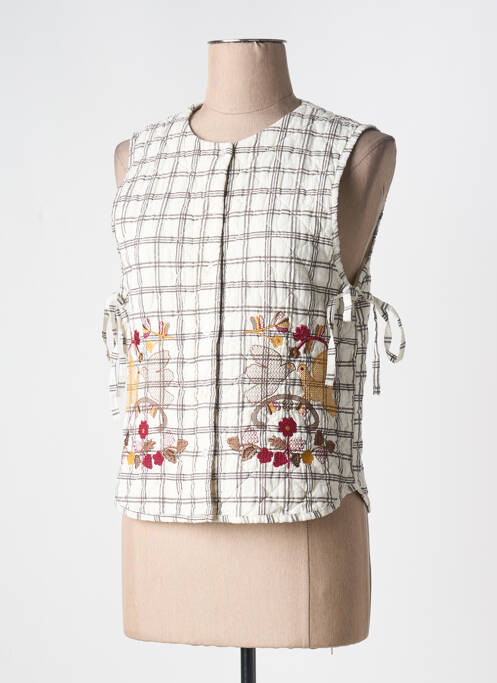 Vestă fără mâneci bej JOHANNA PARIS femeie