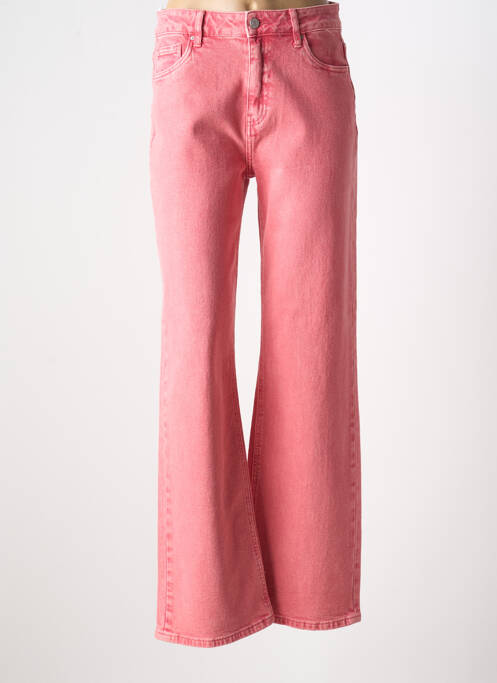 Blugi cu croială evazată roz TOXIK3 femeie