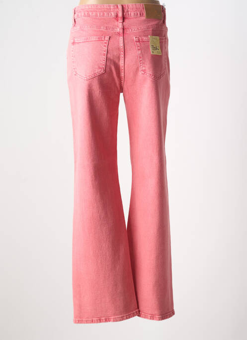 Blugi cu croială evazată roz TOXIK3 femeie