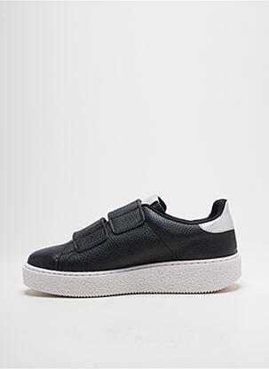 Adidași material neted toc plat până la 3 cm negru VICTORIA femeie