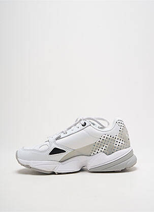 Adidași vârf rotund toc de 4 la 6 cm alb ADIDAS femeie