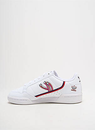 Adidași închidere cu șireturi vârf rotund alb ADIDAS fată