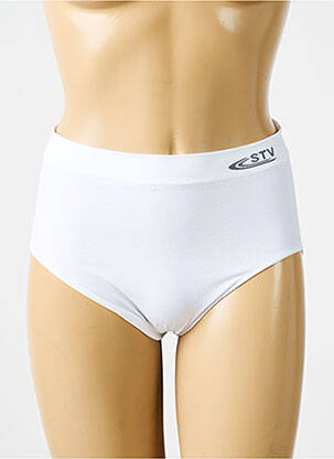 Chilot cu talie înaltă alb STV femeie