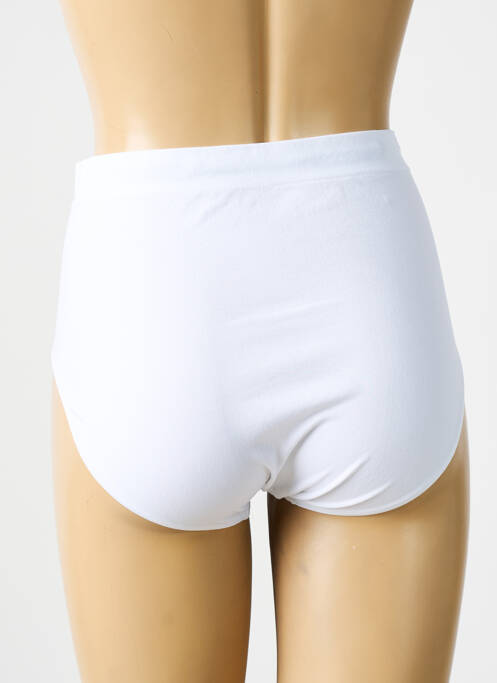 Chilot cu talie înaltă microfibre alb STV femme