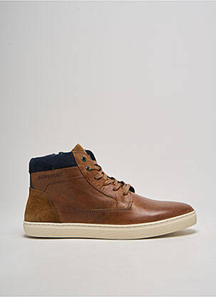 Botine/ghete material neted vârf rotund maro REDSKINS bărbat