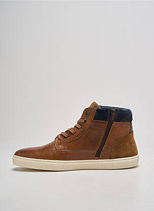 Botine/ghete material neted vârf rotund maro REDSKINS bărbat