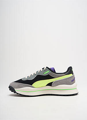 Adidași vârf rotund toc de 4 la 6 cm galben PUMA femeie