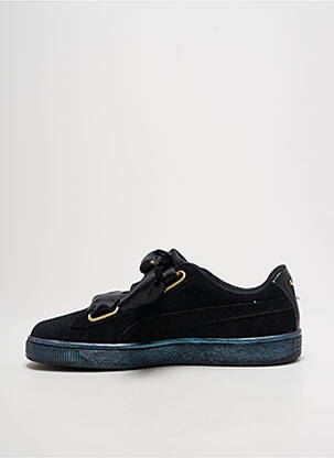 Adidași țesătură satinată toc plat până la 3 cm negru PUMA femeie
