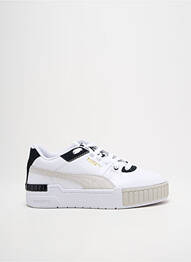 Adidași vârf rotund toc plat până la 3 cm alb PUMA femme