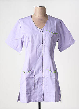Bluză țesătură poplin mâneci scurte violet COLLECTION HASSON femeie