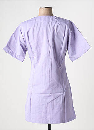Bluză țesătură poplin mâneci scurte violet COLLECTION HASSON femeie