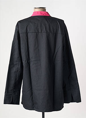 Bluză țesătură poplin mâneci lungi negru ROBUR femeie