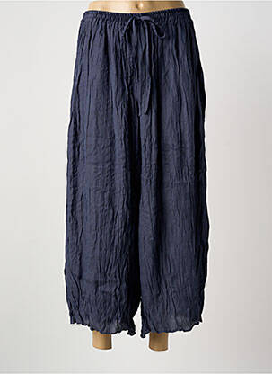 Pantalon 7/8 talie elastică albastru KOKOMARINA femeie