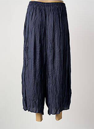 Pantalon 7/8 talie elastică albastru KOKOMARINA femeie