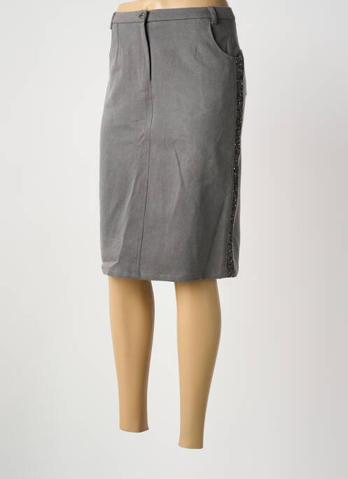 Fustă midi gri MERI & ESCA femeie