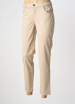 Pantalon slim buzunare bej FUEGO WOMAN femeie