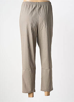 Pantalon 7/8 talie elastică bej FRANCK ANNA femeie