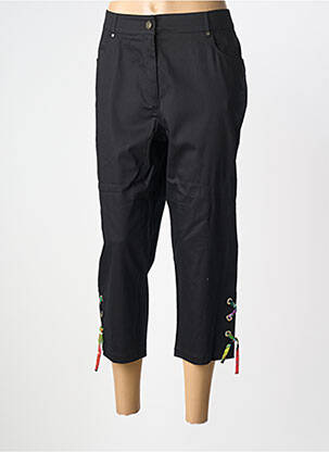 Pantalon trei sferturi negru PAUSE CAFE femeie