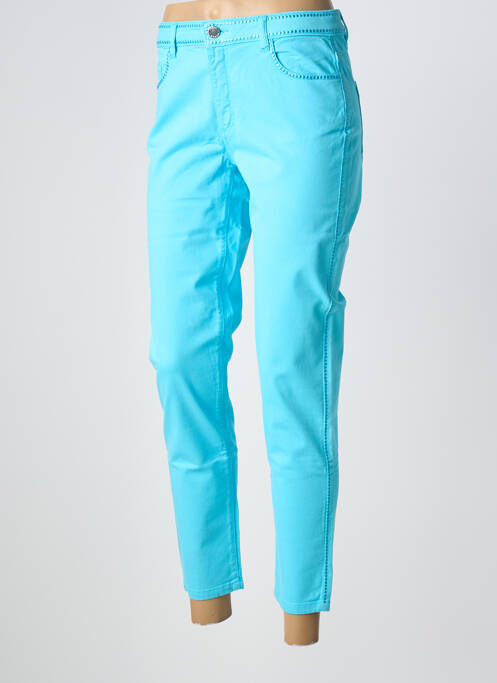Pantalon slim albastru FUEGO WOMAN femeie