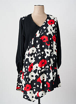 Tunică mâneci lungi negru FRANCK ANNA femeie