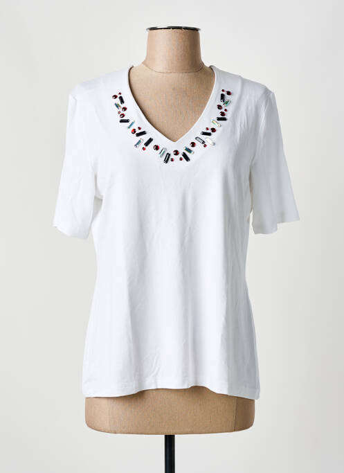 Tricou alb PAUSE CAFE femeie